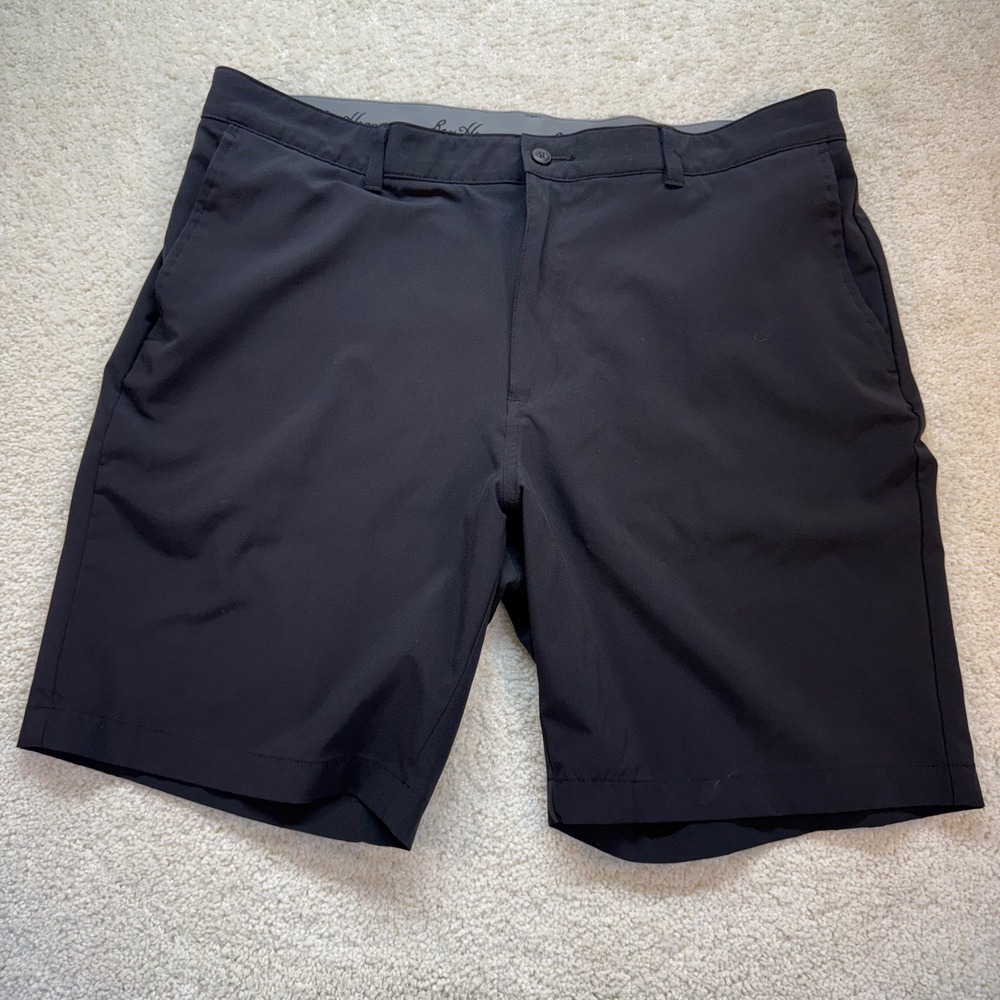 Ben Hogan Black Performance Golf Shorts Flat Front Size 38/40 (See Measurements)